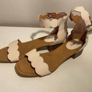 Scalloped Sandals
